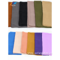 Muslim Women Polyester Dyed Plain Scarf Shawl Hijab